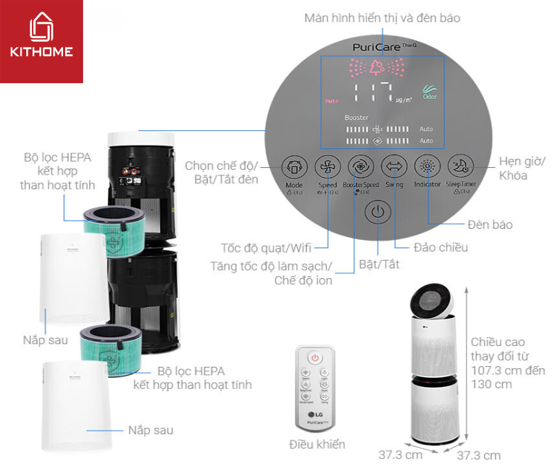 Vệ sinh máy lọc không khí LG đơn giản tại nhà