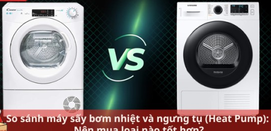 so sánh máy sấy bơm nhiệt và ngưng tụ