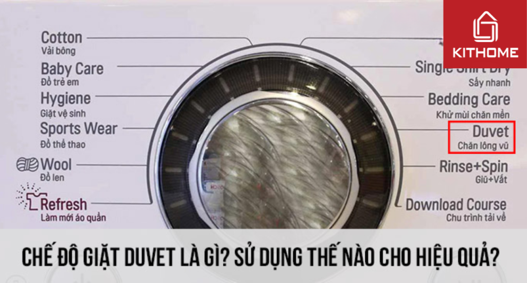 Chế độ giặt Duvet là gì? Sử dụng thế nào cho hiệu quả?