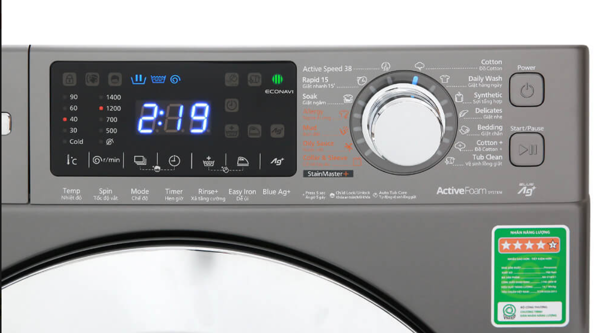 Máy giặt Panasonic Inverter 9 kg NA-V90FX1LVT - Ảnh 2