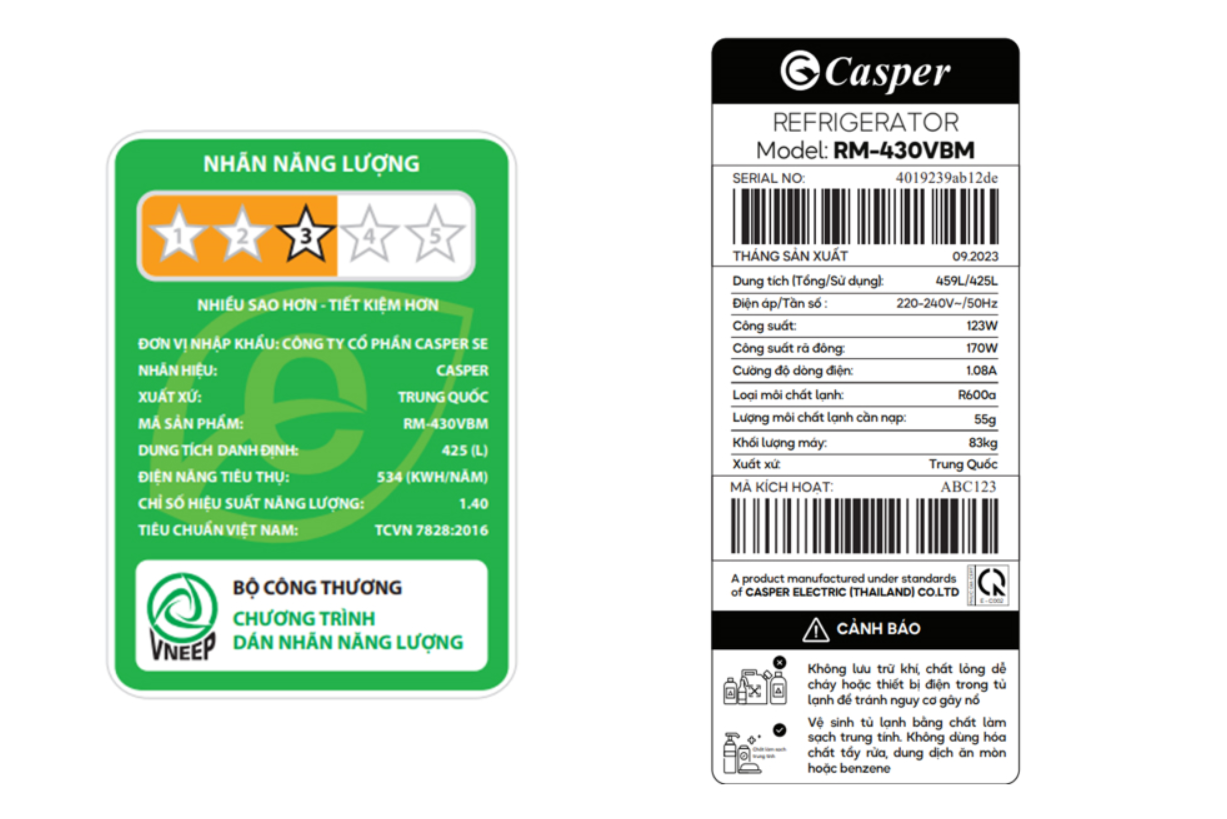 Tủ lạnh Casper Inverter 425 lít Multi door RM-430VBM - Ảnh 3