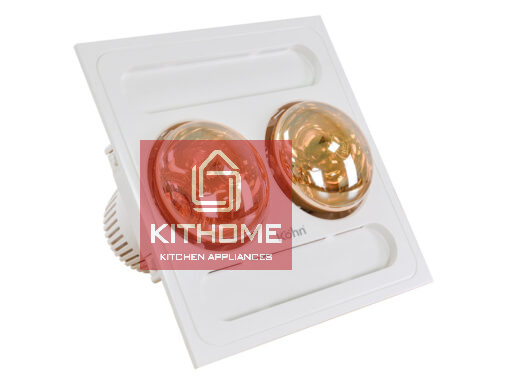 Kithome: Đèn sưởi nhà tắm 2 bóng âm trần Kohn BK03G (Công tắc)