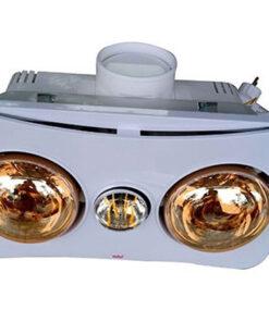 Đèn sưởi nhà tắm 2 bóng Braun Kohn BK02G 550W (có điều khiển)