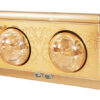 Đèn sưởi nhà tắm Heizen 2 bóng HE-2B (gold)