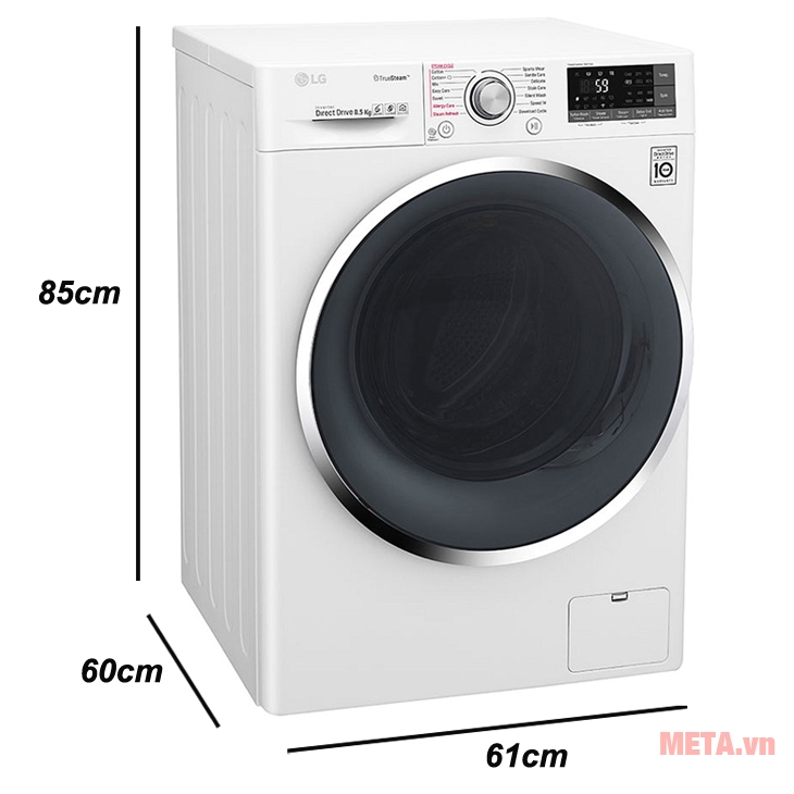 Máy giặt lồng ngang LG inverter FC1485S2W - 8.5 kg