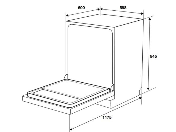 Máy rửa bát độc lập Hafele HDW-F6051S 538.21.370