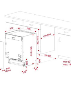 Máy rửa chén âm toàn phần Teka DFI 76950 220 50 WH