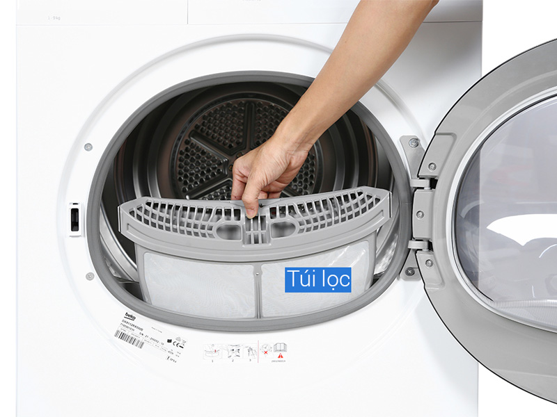 Máy sấy thông hơi Beko 9kg DA9112RX0WB