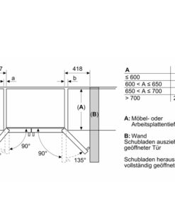 Tủ lạnh side by side Bosch serie 6 KAD93ABEP 562 lít
