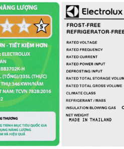 Tủ lạnh Electrolux Inverter EBB3702K-H 335 lít