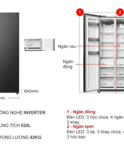 Tủ lạnh Hitachi Inverter 525 lít HRSN9552DDXVN
