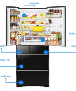 Tủ lạnh Hitachi Inverter 615L 6 cửa R-WX620KV(XK)