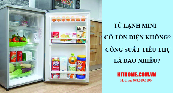 tủ lạnh mini có tốn điện không