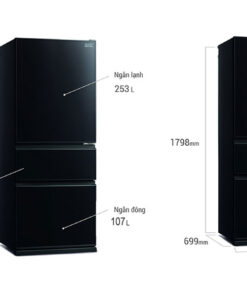 Tủ lạnh 3 cửa Mitsubishi Inverter 450 lít MR-CGX56EP-GBK-V