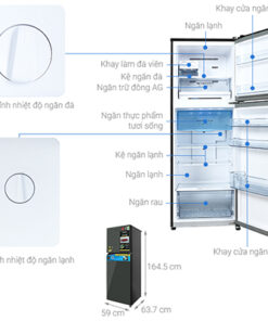 Tủ lạnh Panasonic Inverter 306L NR-TV341VGMV