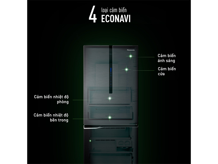 Tủ lạnh Panasonic NR-SP275CPSV 2 cửa ngăn đá dưới