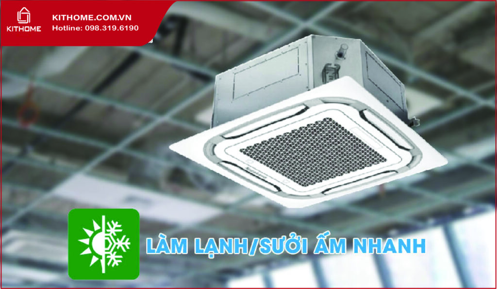 Top 3 điều hòa âm trần cassette 36000btu 2 chiều đang được ưa chuộng nhất hiện nay