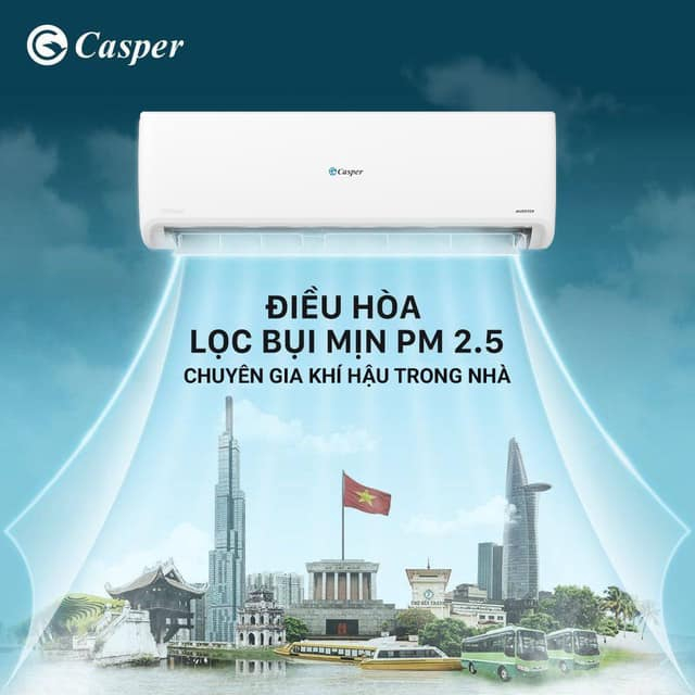 Đánh giá chi tiết ưu nhược điểm của điều hòa Casper 2 chiều 9000btu QH-09IU36A