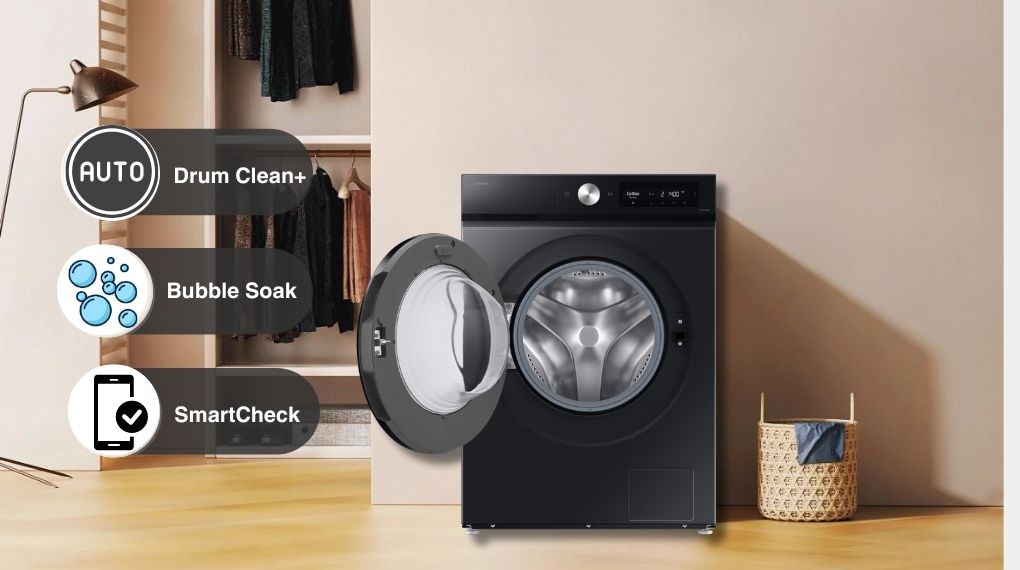 Đánh giá tính năng sấy trên Máy Giặt Sấy Samsung Bespoke WD12DB7B85GBSV có những lợi ích gì