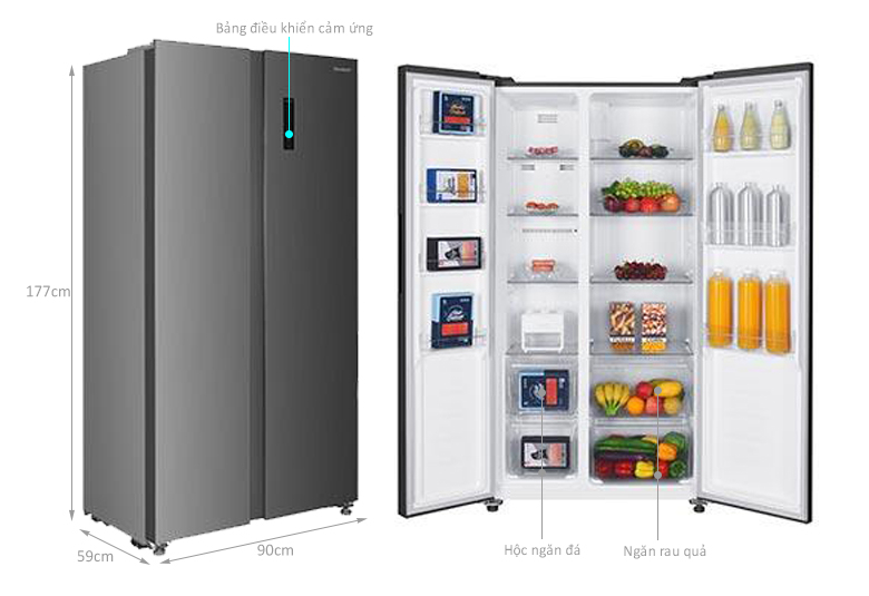 Một Vài Tiện Ích Nổi Bật Của Tủ Lạnh Sharp Side By Side SJ-SBX440V-SL – Lựa Chọn Lý Tưởng Cho Không Gian Bếp Hiện Đại