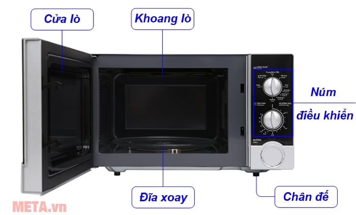 Lò vi sóng cơ có nướng Sharp R-G302VN-S 23 lít
