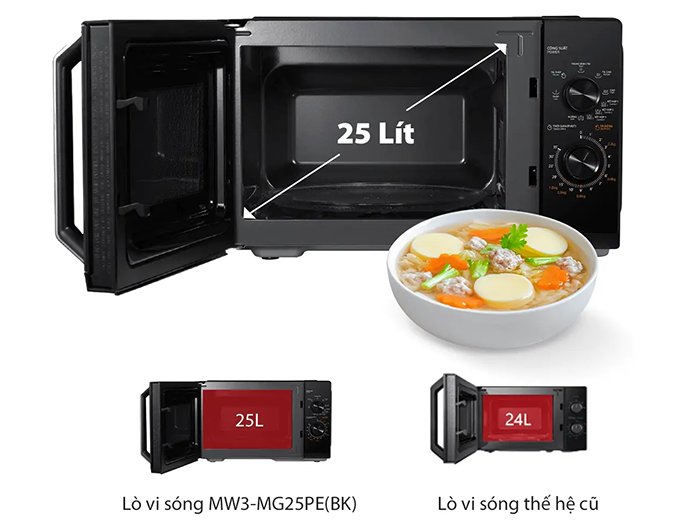 Lò vi sóng Toshiba MW3-MG25PE(BK) 25 lít