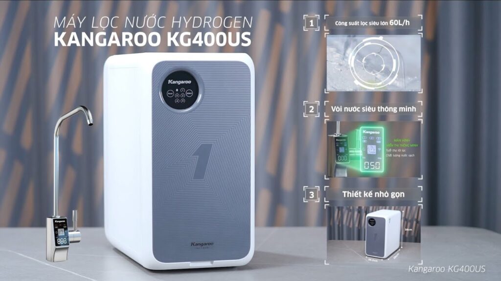 Bật mí bí quyết chăm sóc sức khỏe cùng máy lọc nước Kangaroo Hydrogen KG400US 5 lõi