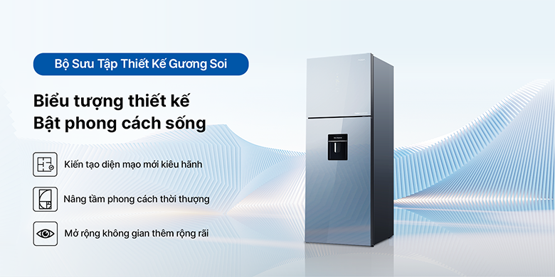 Không Gian Sống Hiện Đại Cần Gì? Tủ Lạnh Aqua inverter AQR-T390FA(WGM) Có Tất Cả!