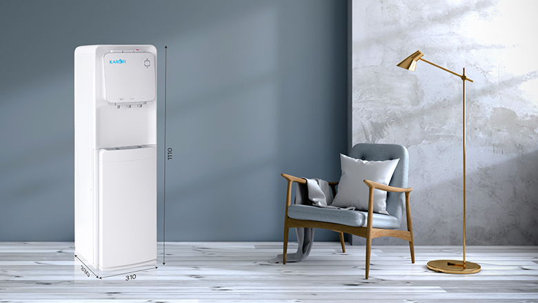 Cây nước nóng lạnh Karofi HC19: Thiết kế sang, hút bình thông minh, dùng siêu tiện lợi