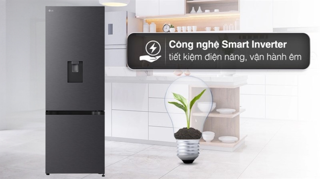 Không Gian Bếp Hiện Đại Hơn Với Tủ Lạnh LG LBD33BLM