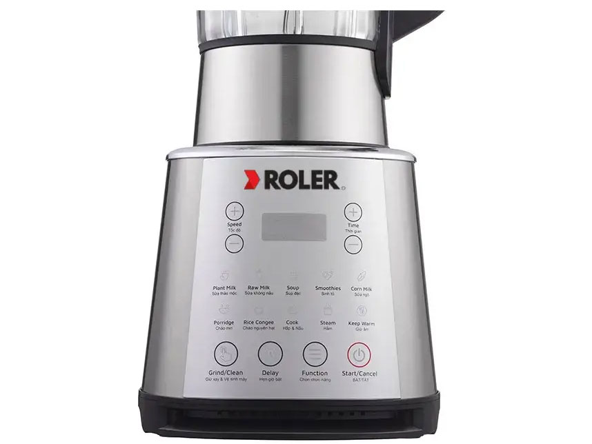 Máy xay nấu và làm sữa hạt đa năng Roler RB-4120A (Kèm vỉ hấp và lưới lọc)