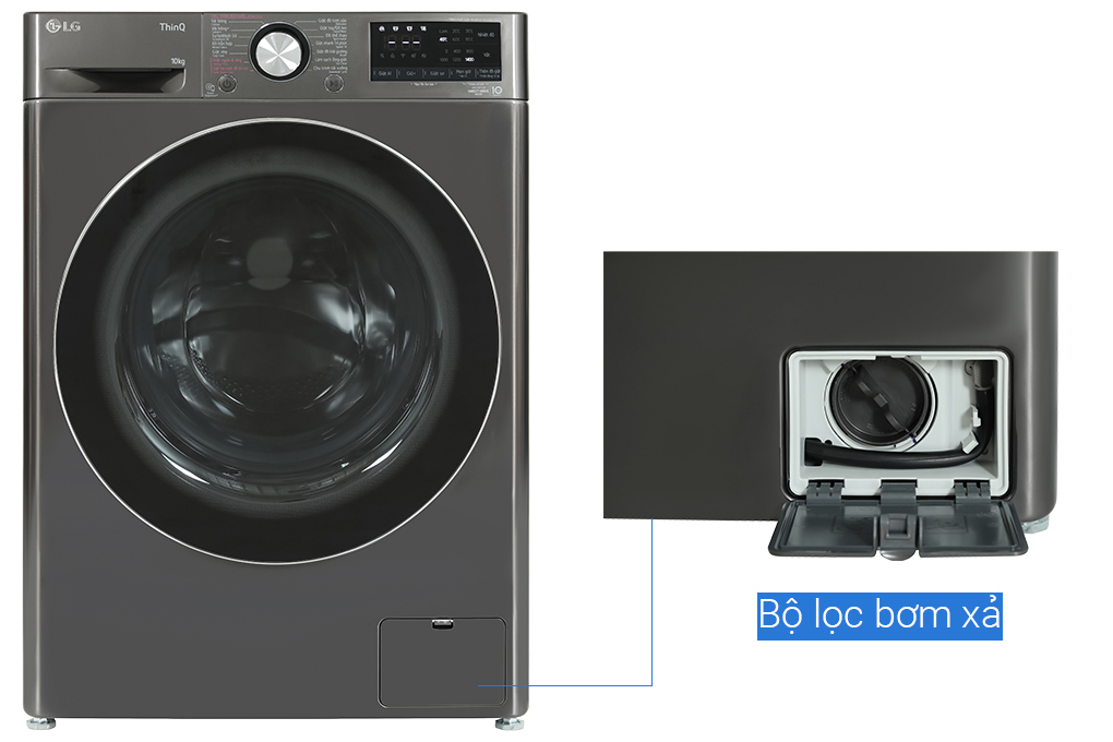 Máy giặt LG 10kg FV1410S4B- Sản phẩm “quốc dân” chinh phục mọi gia đình Việt