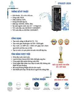 Máy lọc nước ion kiềm 3 in 1 Etugi ETG102T