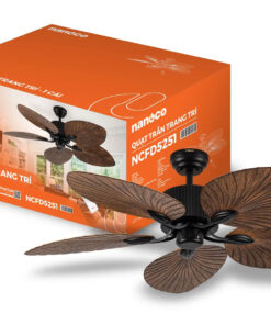 Quạt trần trang trí 5 cánh Nanoco NCFD5251 (động cơ DC, có remote)