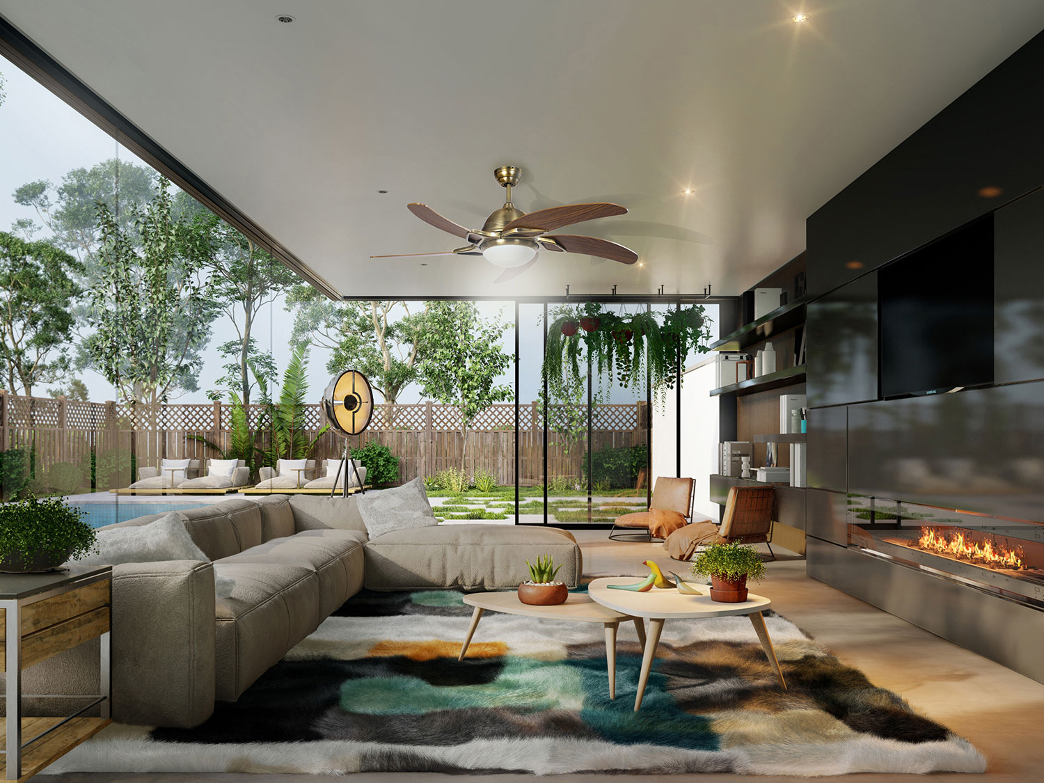 Quạt trần Kaiyokukan YAMA 4054