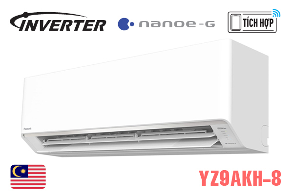 Điều Hòa Panasonic 2 Chiều Inverter 1HP CS-YZ9AKH-8 – Thiết Kế Mới 2024, Tiết Kiệm Tối Ưu, Làm Mát Nhanh