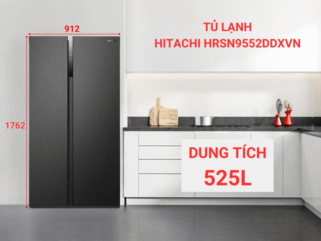 Bật Mí Những Ưu Điểm Ấn Tượng Của Tủ Lạnh Hitachi HRSN9552DDXVN