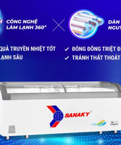 Tủ đông kính lùa Sanaky VH-1099KA