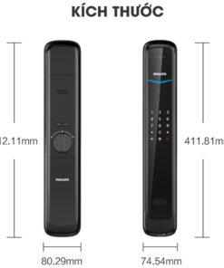 Khóa cửa thông minh vân tay cao cấp Philips DDL702-8HWS