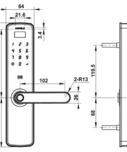 Khóa điện tử Hafele DL7000/912.20.314
