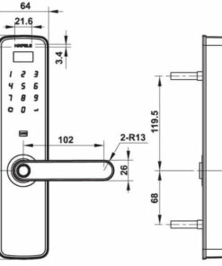 Khóa điện tử Hafele DL7100 912.05.498