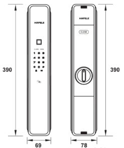 Khóa điện tử Hafele PP9000 912.20.293