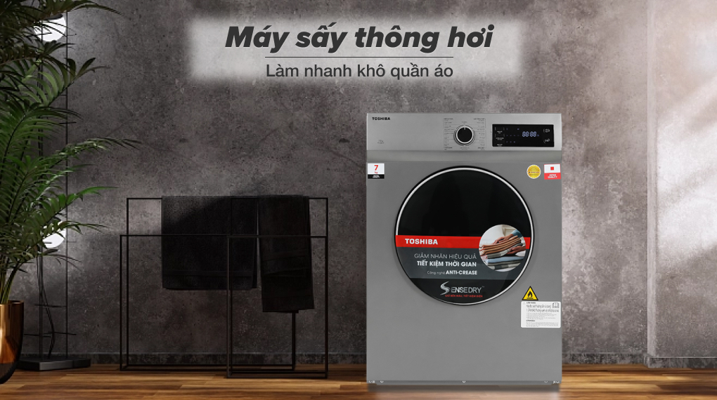Những lợi ích bạn nhận được khi lựa chọn máy sấy quần áo Toshiba TD-H80SEV(SK) cho gia đình