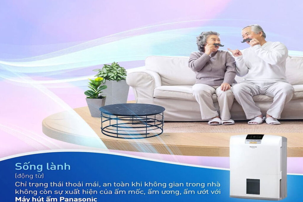 Máy hút ẩm Panasonic F-YCT14V, bảo vệ sức khỏe và nội thất gia đình trong mùa nồm ẩm