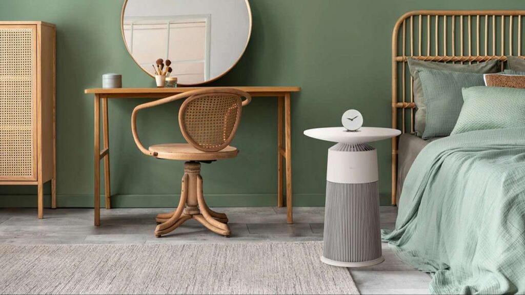 Vị trí đặt máy lọc không khí LG AeroFurniture AS20GPWU0 trong phòng ngủ ở đâu là tốt nhất?